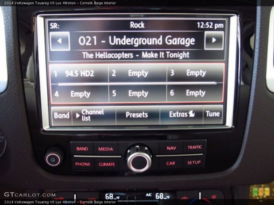 Cornsilk Beige Interior Audio System for the 2014 Volkswagen Touareg V6 Lux 4Motion #84519382