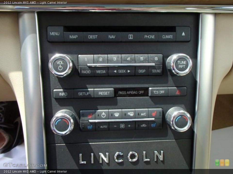 Light Camel Interior Controls for the 2012 Lincoln MKS AWD #84520423