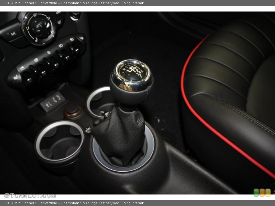 Championship Lounge Leather/Red Piping Interior Transmission for the 2014 Mini Cooper S Convertible #84521065