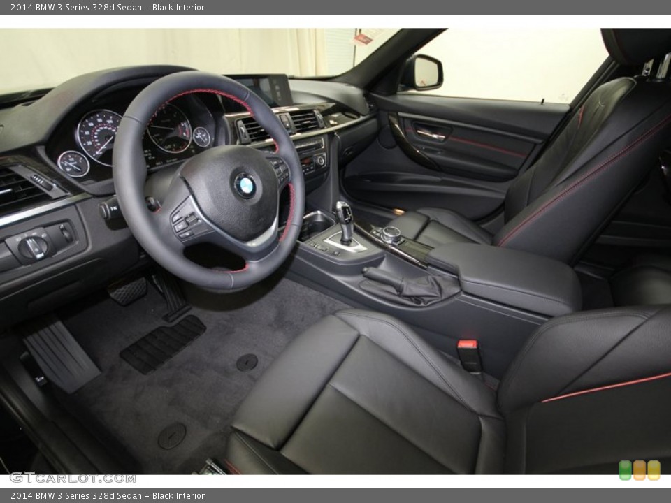 Black Interior Prime Interior for the 2014 BMW 3 Series 328d Sedan #84521517