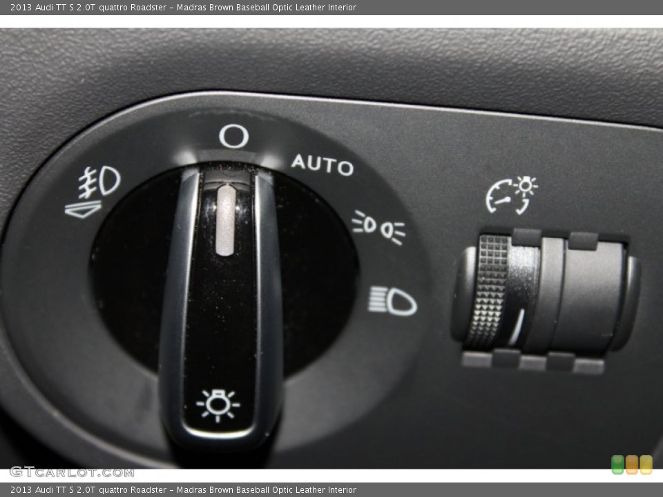 Madras Brown Baseball Optic Leather Interior Controls for the 2013 Audi TT S 2.0T quattro Roadster #84521527