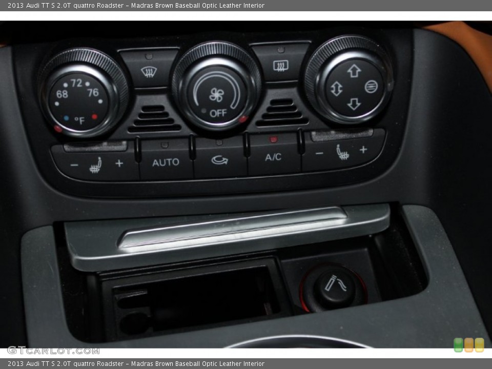Madras Brown Baseball Optic Leather Interior Controls for the 2013 Audi TT S 2.0T quattro Roadster #84521767