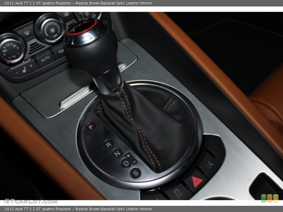 Madras Brown Baseball Optic Leather Interior Transmission for the 2013 Audi TT S 2.0T quattro Roadster #84521791
