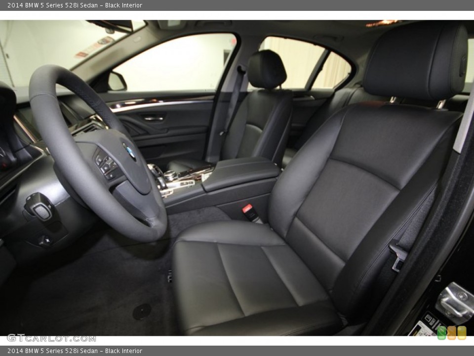 Black Interior Front Seat for the 2014 BMW 5 Series 528i Sedan #84522112