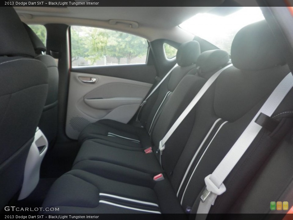Black/Light Tungsten Interior Rear Seat for the 2013 Dodge Dart SXT #84532624