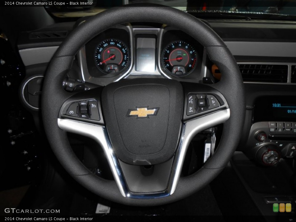 Black Interior Steering Wheel for the 2014 Chevrolet Camaro LS Coupe #84532723