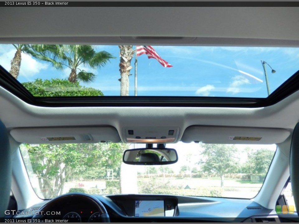 Black Interior Sunroof for the 2013 Lexus ES 350 #84533446