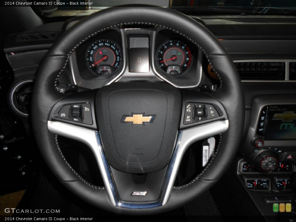 Black Interior Steering Wheel for the 2014 Chevrolet Camaro SS Coupe #84533683