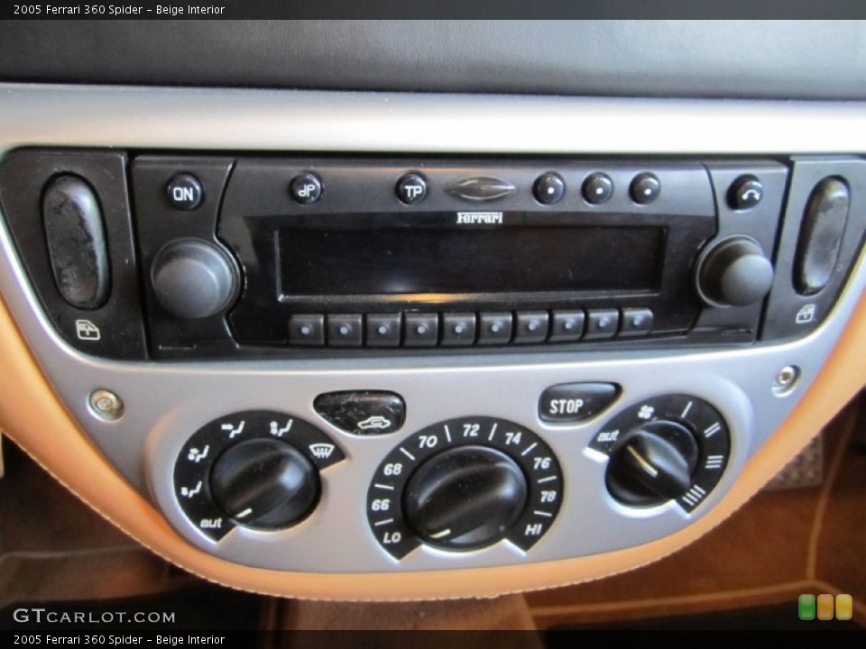 Beige Interior Controls for the 2005 Ferrari 360 Spider #84534667
