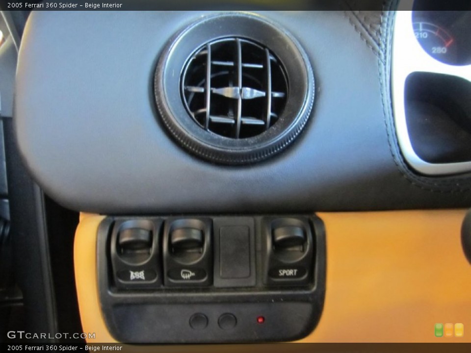 Beige Interior Controls for the 2005 Ferrari 360 Spider #84534711