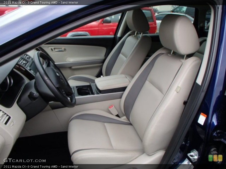Sand Interior Front Seat for the 2011 Mazda CX-9 Grand Touring AWD #84537805
