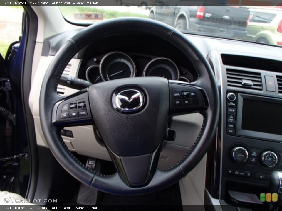 Sand Interior Steering Wheel for the 2011 Mazda CX-9 Grand Touring AWD #84537971