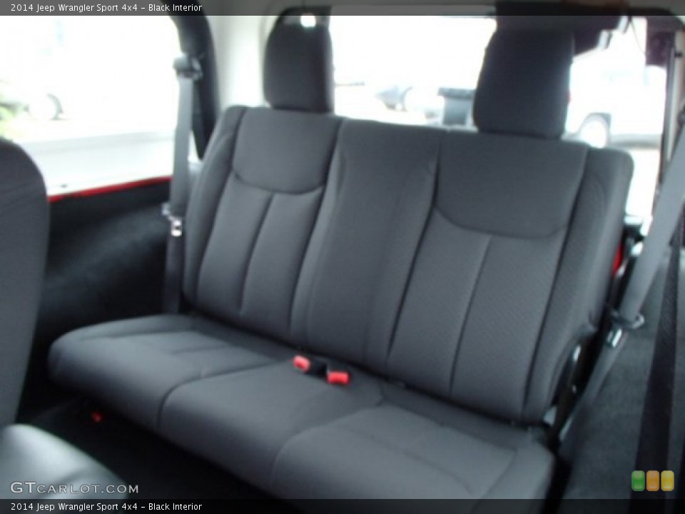 Black Interior Rear Seat for the 2014 Jeep Wrangler Sport 4x4 #84540037