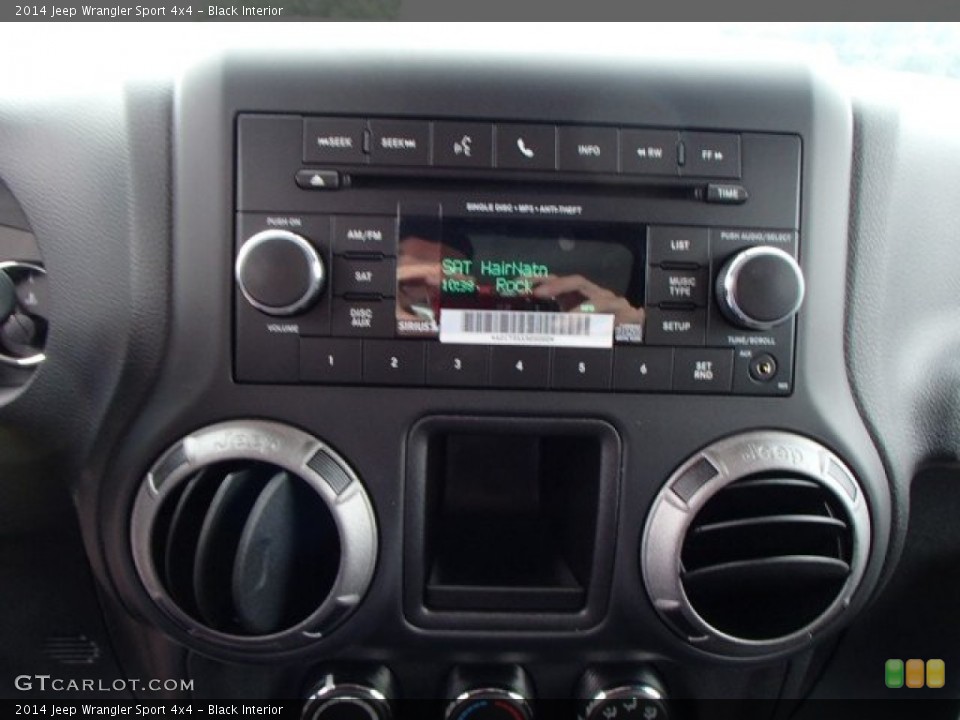 Black Interior Audio System for the 2014 Jeep Wrangler Sport 4x4 #84540097