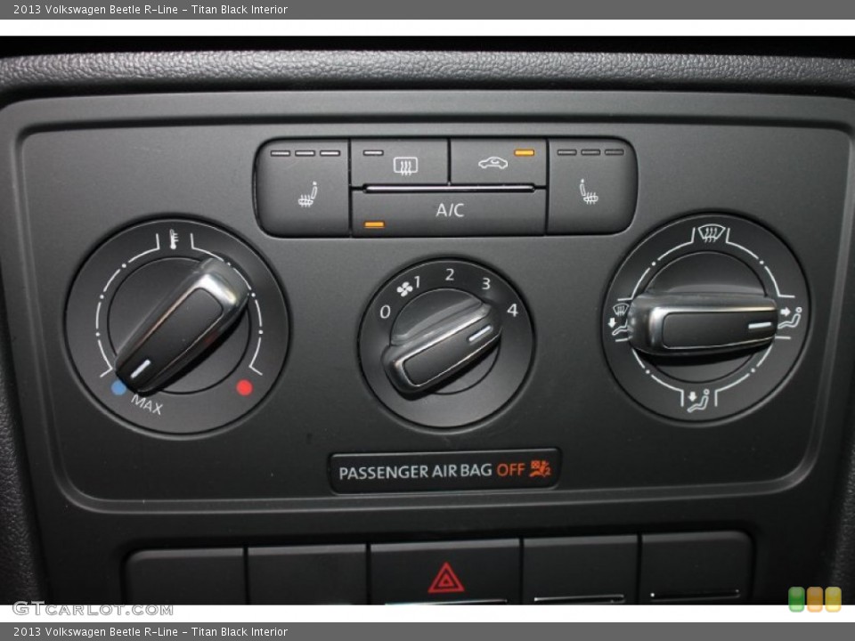 Titan Black Interior Controls for the 2013 Volkswagen Beetle R-Line #84540814