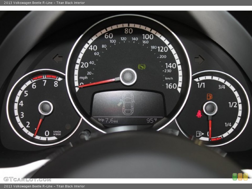 Titan Black Interior Gauges for the 2013 Volkswagen Beetle R-Line #84540943