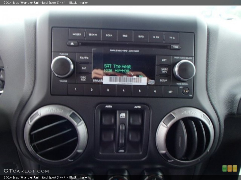 Black Interior Audio System for the 2014 Jeep Wrangler Unlimited Sport S 4x4 #84540961