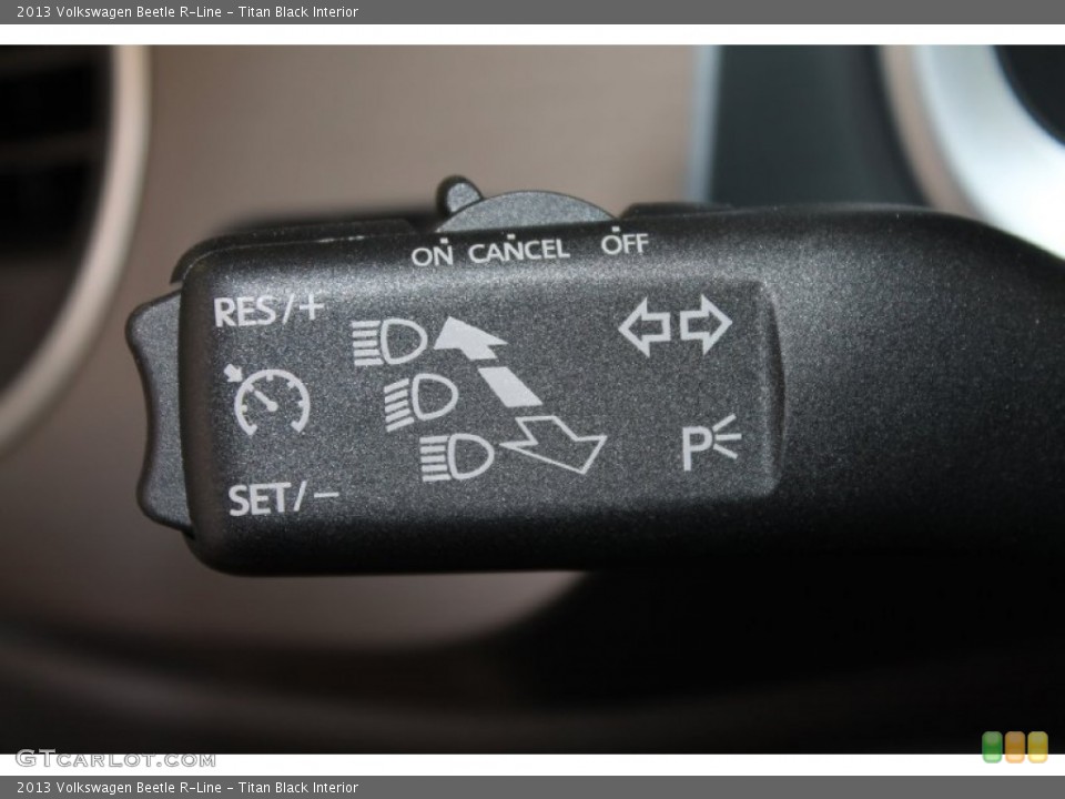 Titan Black Interior Controls for the 2013 Volkswagen Beetle R-Line #84540964