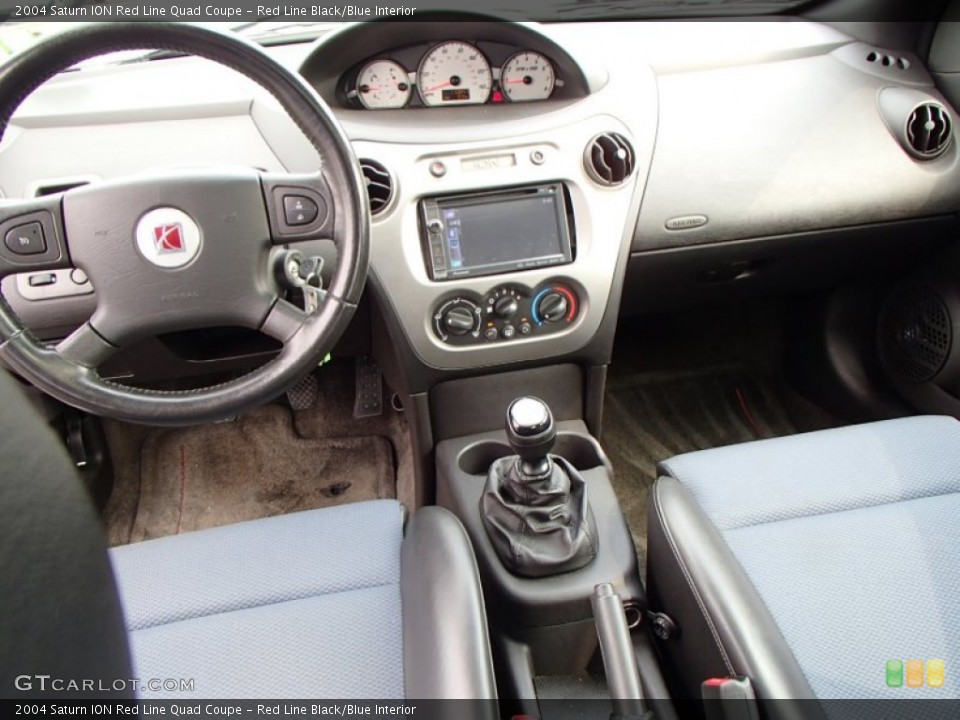 Red Line Black/Blue Interior Dashboard for the 2004 Saturn ION Red Line Quad Coupe #84543733