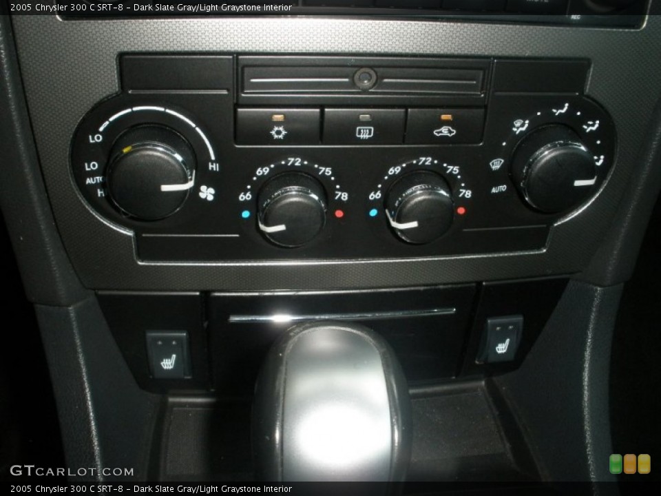 Dark Slate Gray/Light Graystone Interior Controls for the 2005 Chrysler 300 C SRT-8 #84544771