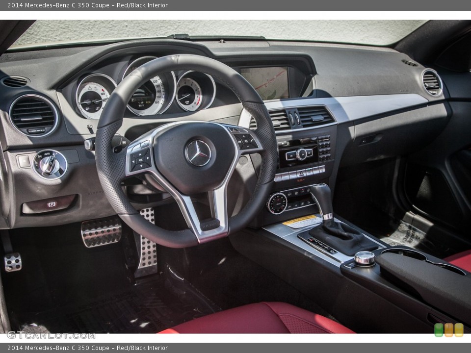Red/Black Interior Dashboard for the 2014 Mercedes-Benz C 350 Coupe #84547006