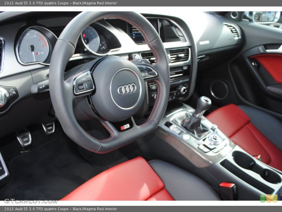 Black/Magma Red Interior Dashboard for the 2013 Audi S5 3.0 TFSI quattro Coupe #84550889