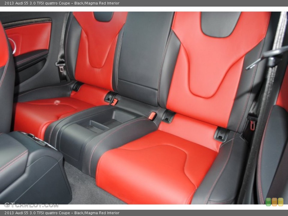 Black/Magma Red Interior Rear Seat for the 2013 Audi S5 3.0 TFSI quattro Coupe #84550930