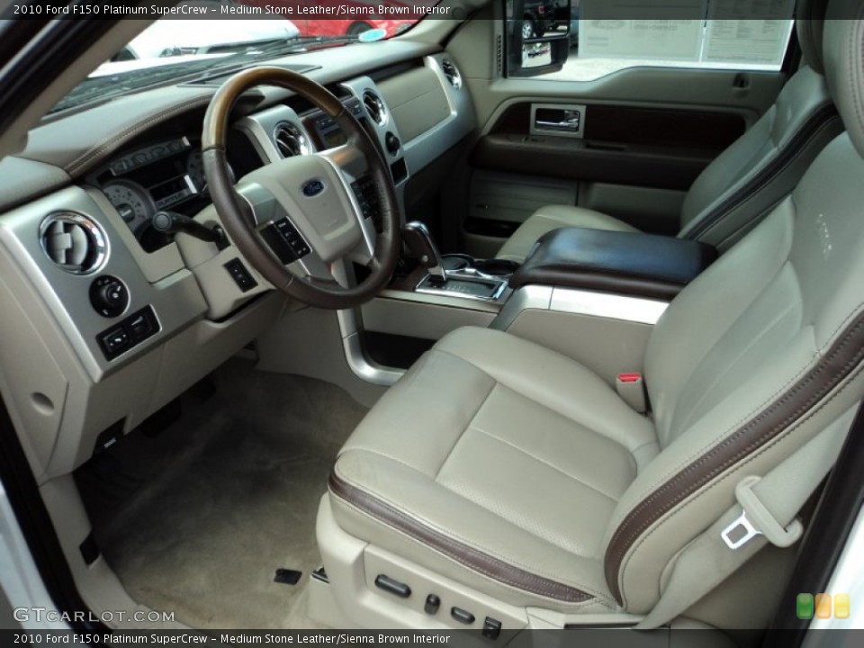 Medium Stone Leather/Sienna Brown Interior Photo for the 2010 Ford F150 Platinum SuperCrew #84550987