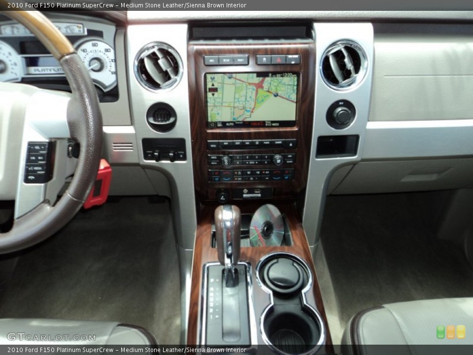Medium Stone Leather/Sienna Brown Interior Controls for the 2010 Ford F150 Platinum SuperCrew #84551198