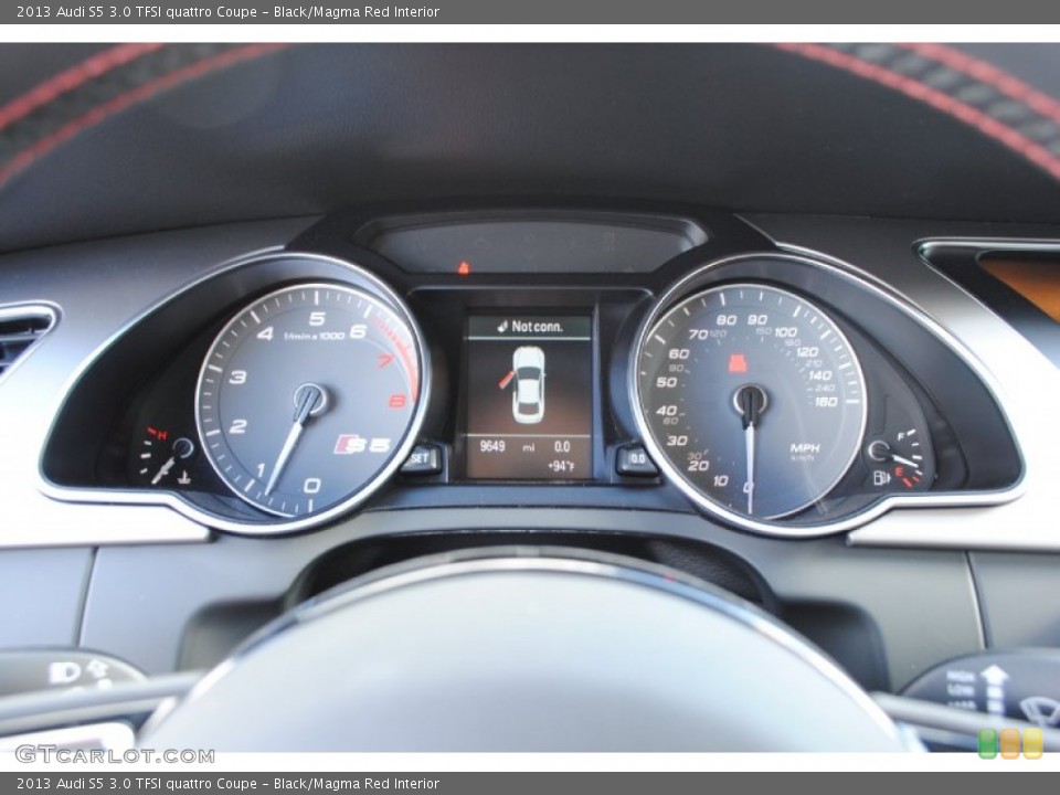 Black/Magma Red Interior Gauges for the 2013 Audi S5 3.0 TFSI quattro Coupe #84551401