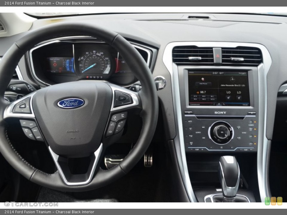 Charcoal Black Interior Dashboard for the 2014 Ford Fusion Titanium #84556069