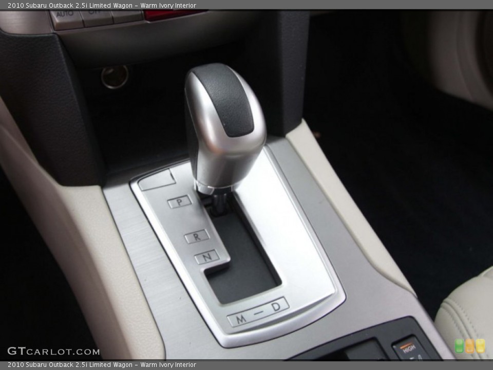Warm Ivory Interior Transmission for the 2010 Subaru Outback 2.5i Limited Wagon #84557003