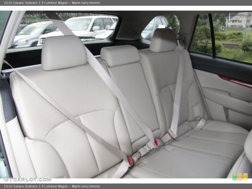 Warm Ivory Interior Rear Seat for the 2010 Subaru Outback 2.5i Limited Wagon #84557041