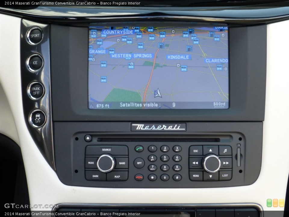 Bianco Pregiato Interior Controls for the 2014 Maserati GranTurismo Convertible GranCabrio #84558824