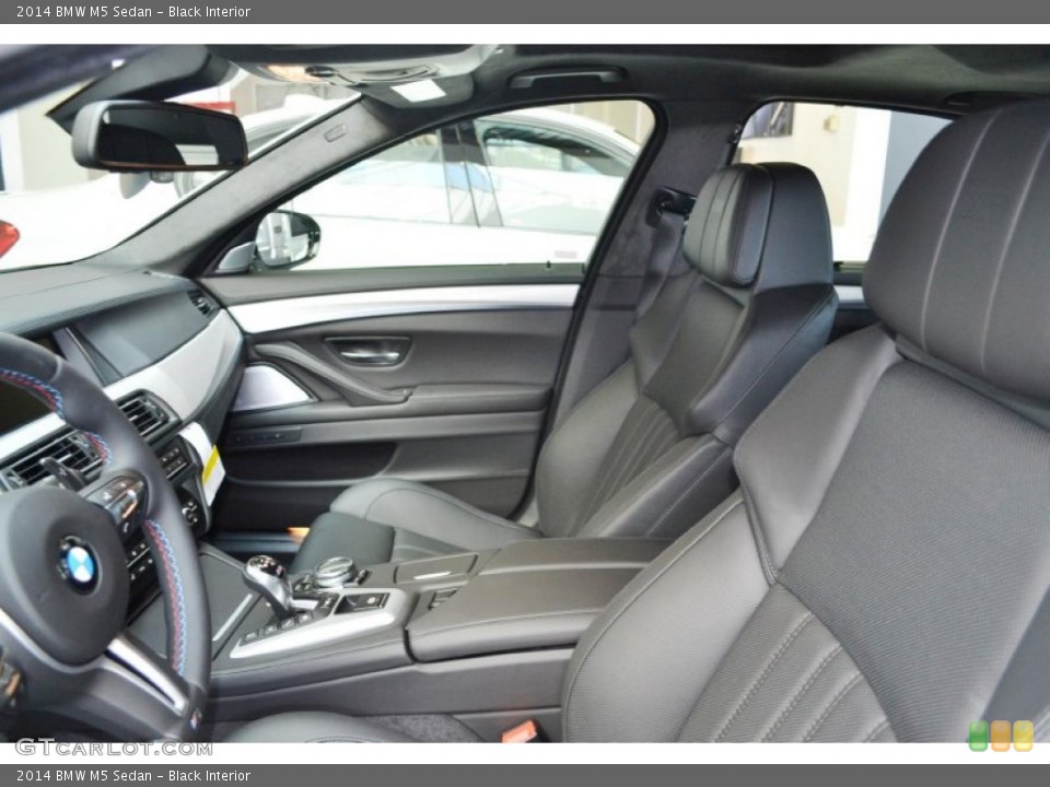 Black Interior Front Seat for the 2014 BMW M5 Sedan #84558870