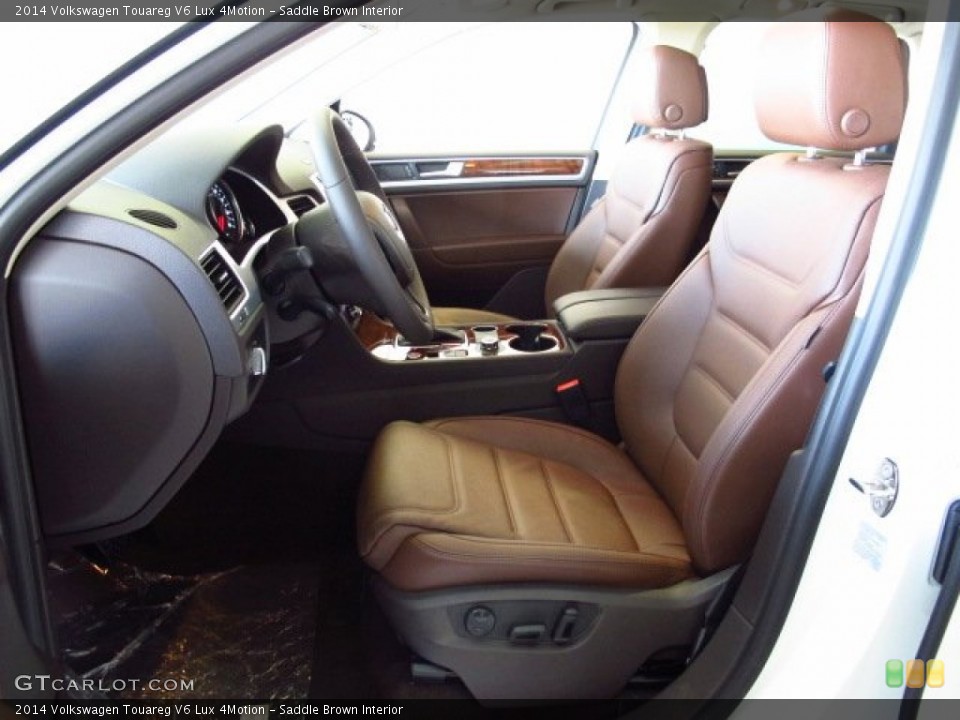 Saddle Brown Interior Front Seat for the 2014 Volkswagen Touareg V6 Lux 4Motion #84559081