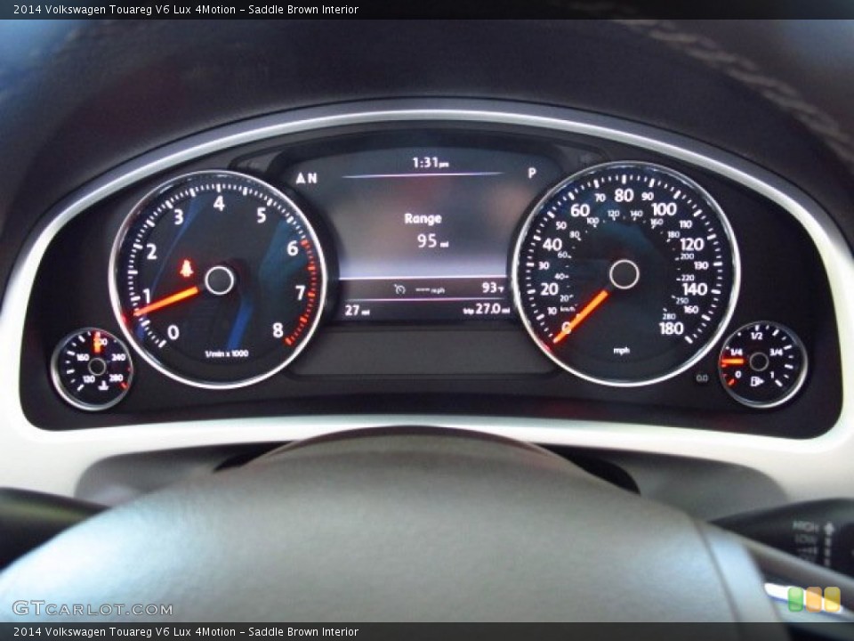 Saddle Brown Interior Gauges for the 2014 Volkswagen Touareg V6 Lux 4Motion #84559314