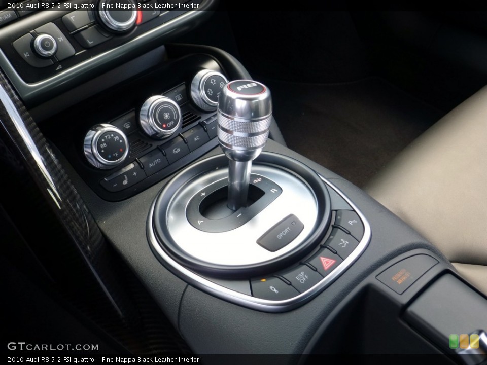Fine Nappa Black Leather Interior Transmission for the 2010 Audi R8 5.2 FSI quattro #84559892