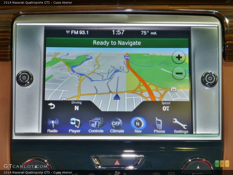 Cuoio Interior Navigation for the 2014 Maserati Quattroporte GTS #84560410