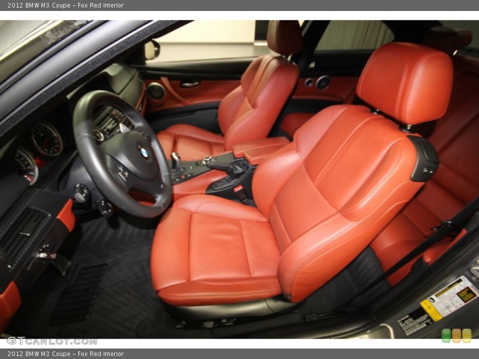 Fox Red Interior Front Seat for the 2012 BMW M3 Coupe #84564280
