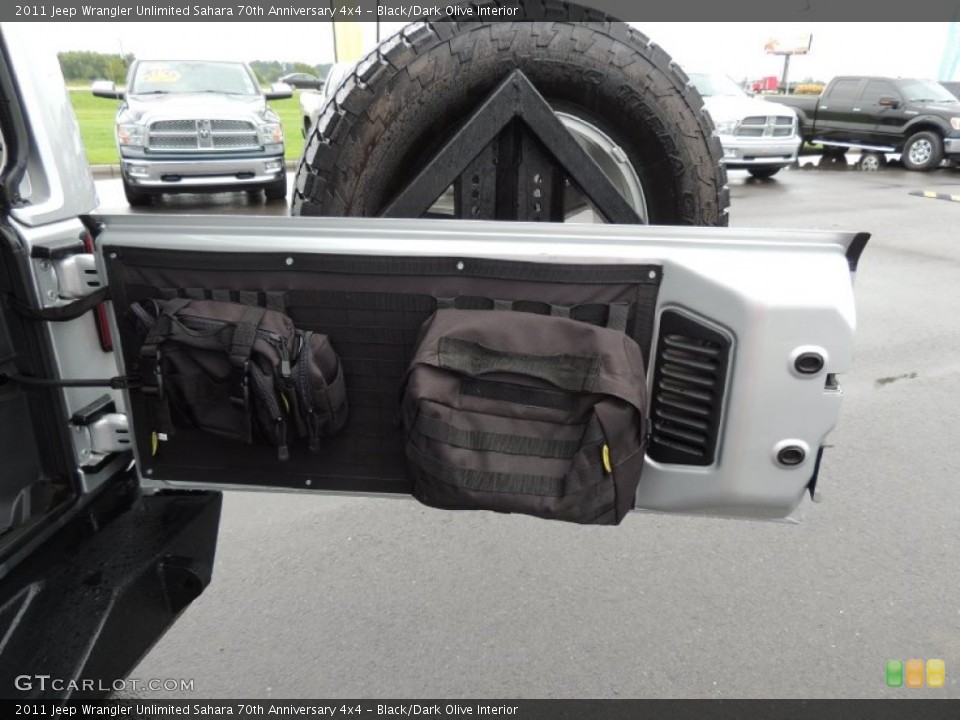 Black/Dark Olive Interior Door Panel for the 2011 Jeep Wrangler Unlimited Sahara 70th Anniversary 4x4 #84576718