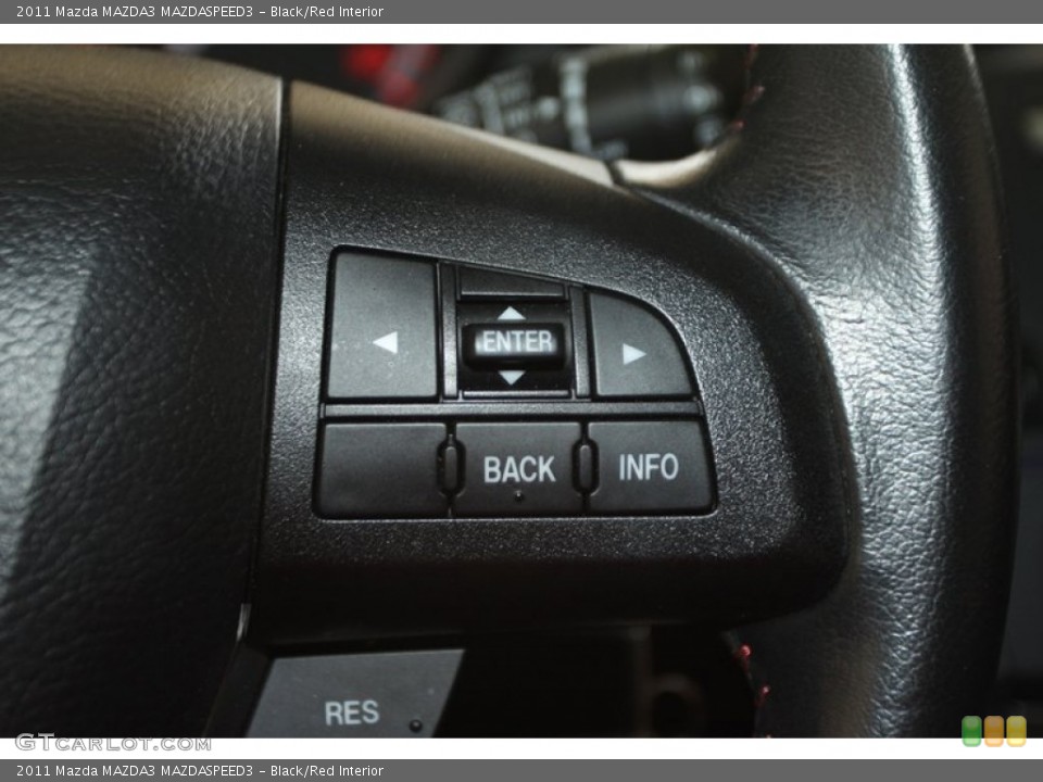 Black/Red Interior Controls for the 2011 Mazda MAZDA3 MAZDASPEED3 #84581326
