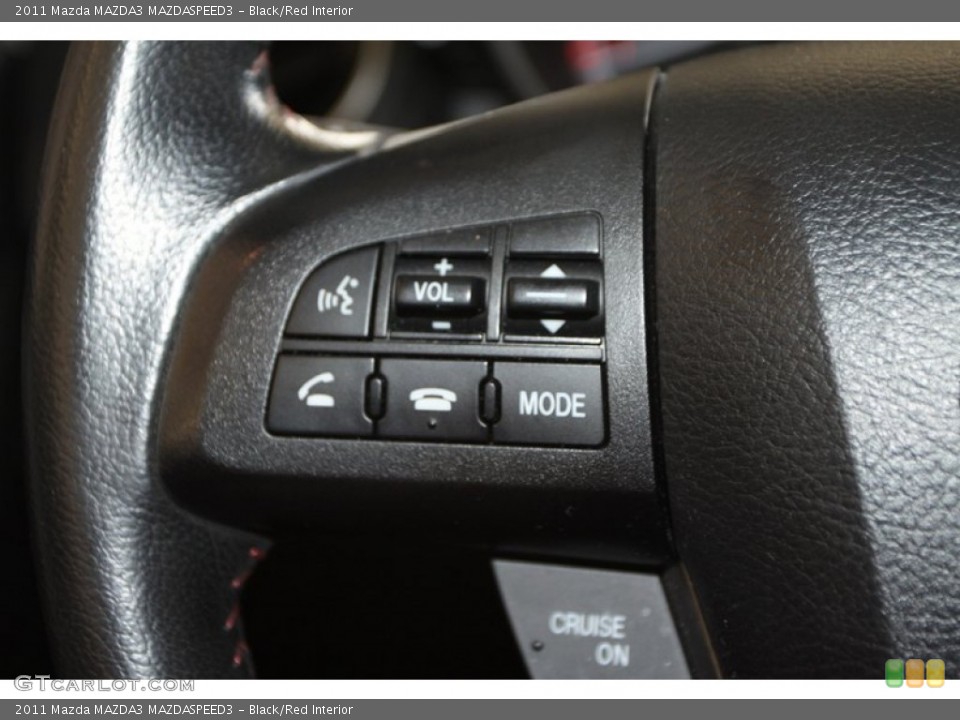 Black/Red Interior Controls for the 2011 Mazda MAZDA3 MAZDASPEED3 #84581353