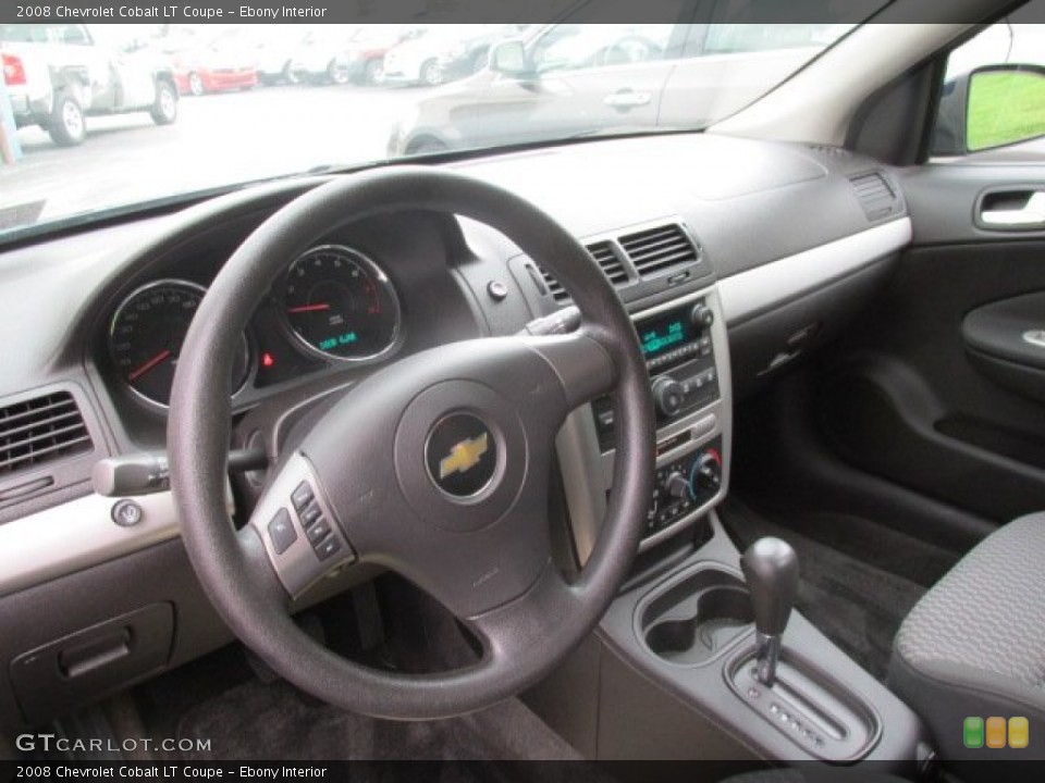 Ebony Interior Dashboard for the 2008 Chevrolet Cobalt LT Coupe #84581959