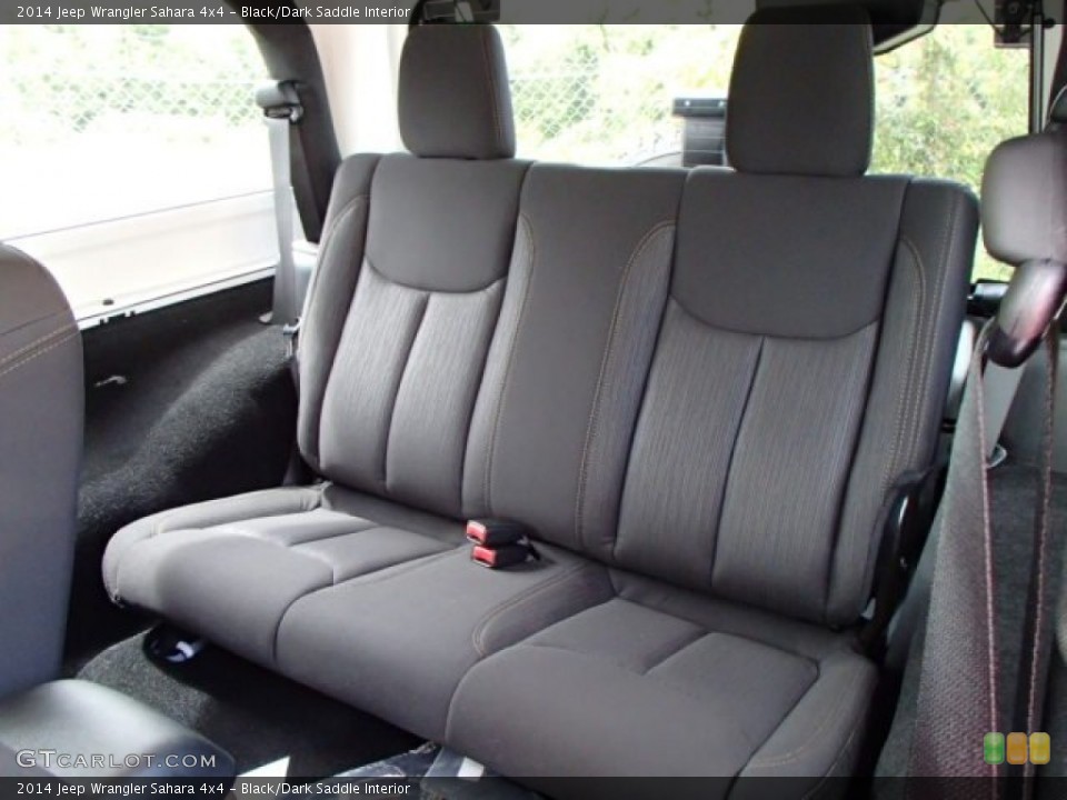 Black/Dark Saddle Interior Rear Seat for the 2014 Jeep Wrangler Sahara 4x4 #84586085