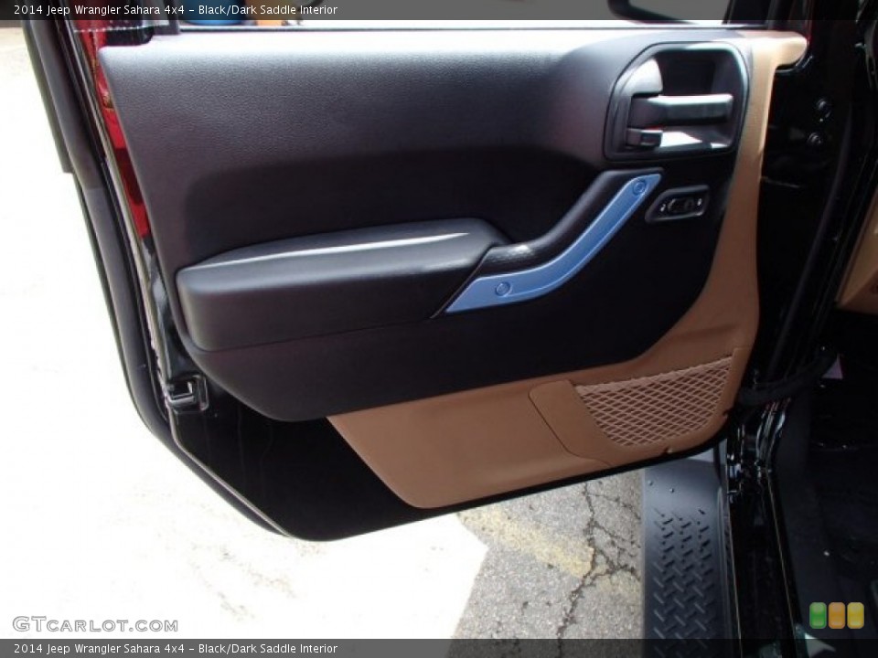 Black/Dark Saddle Interior Door Panel for the 2014 Jeep Wrangler Sahara 4x4 #84586906