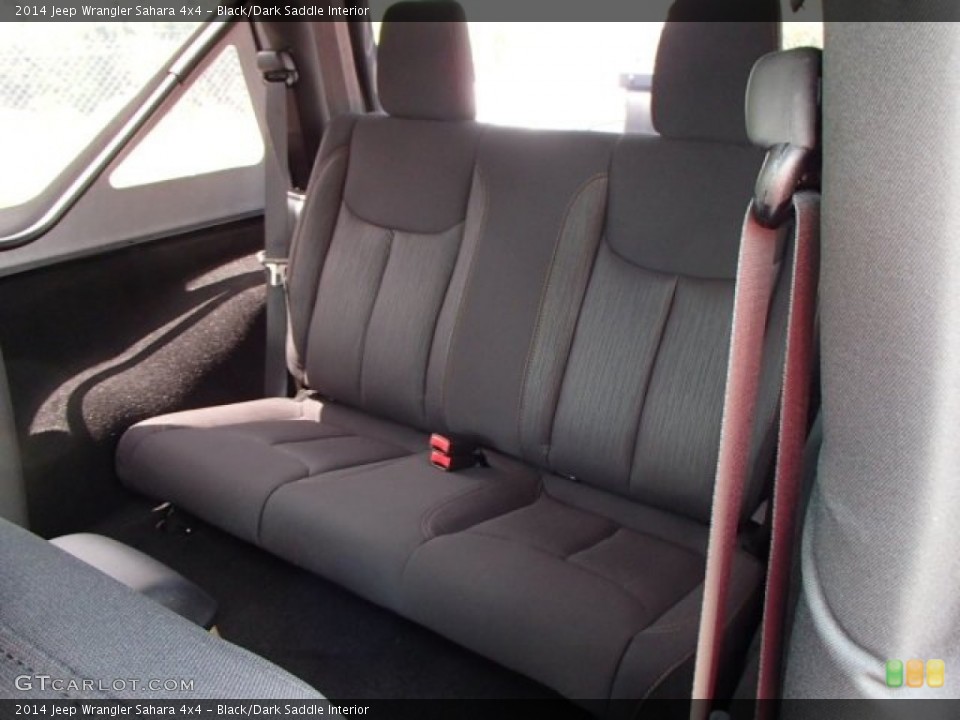 Black/Dark Saddle Interior Rear Seat for the 2014 Jeep Wrangler Sahara 4x4 #84586927
