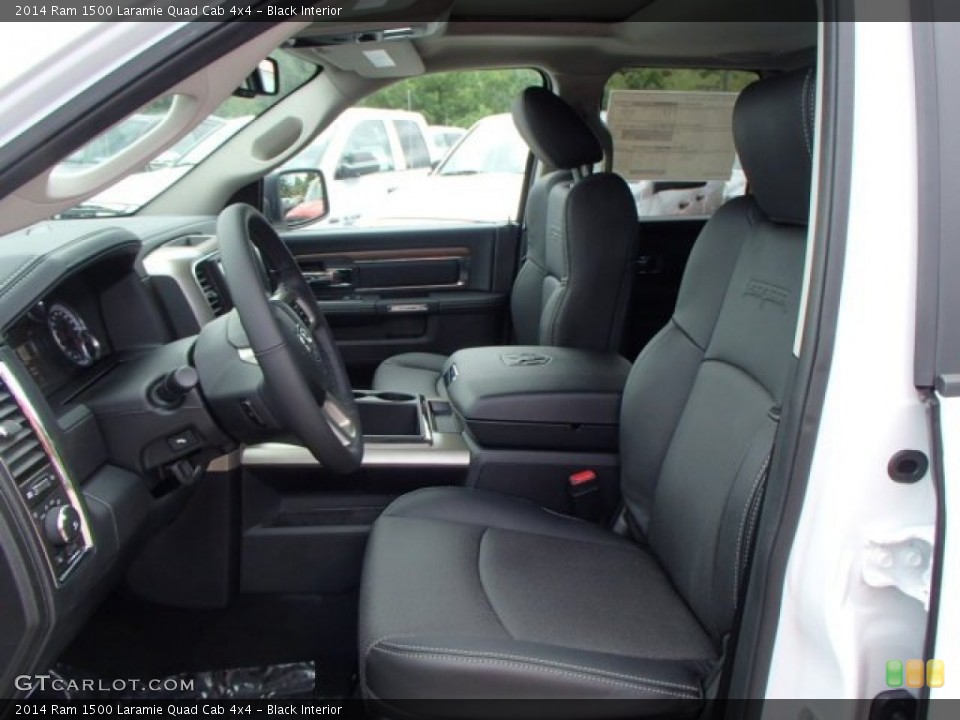 Black Interior Front Seat for the 2014 Ram 1500 Laramie Quad Cab 4x4 #84588715