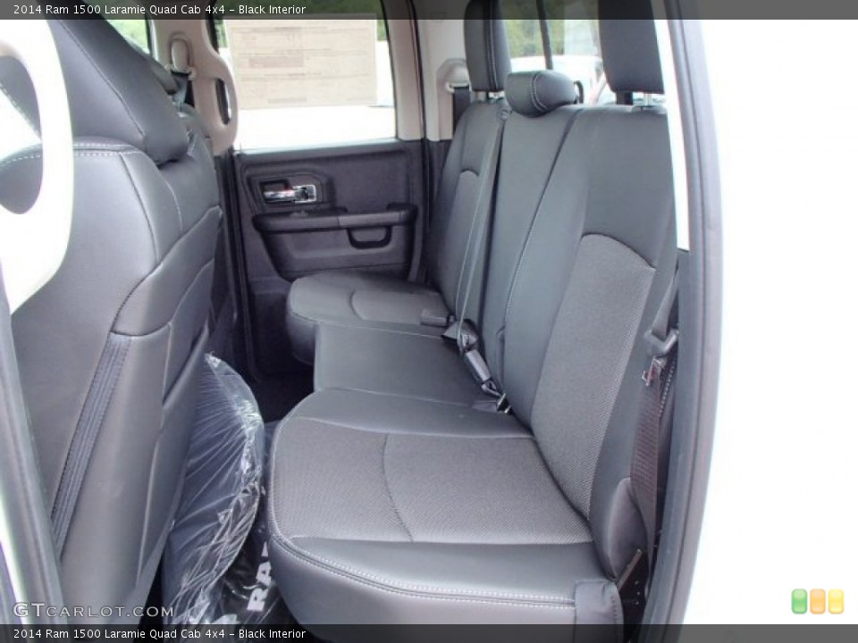 Black Interior Rear Seat for the 2014 Ram 1500 Laramie Quad Cab 4x4 #84588732