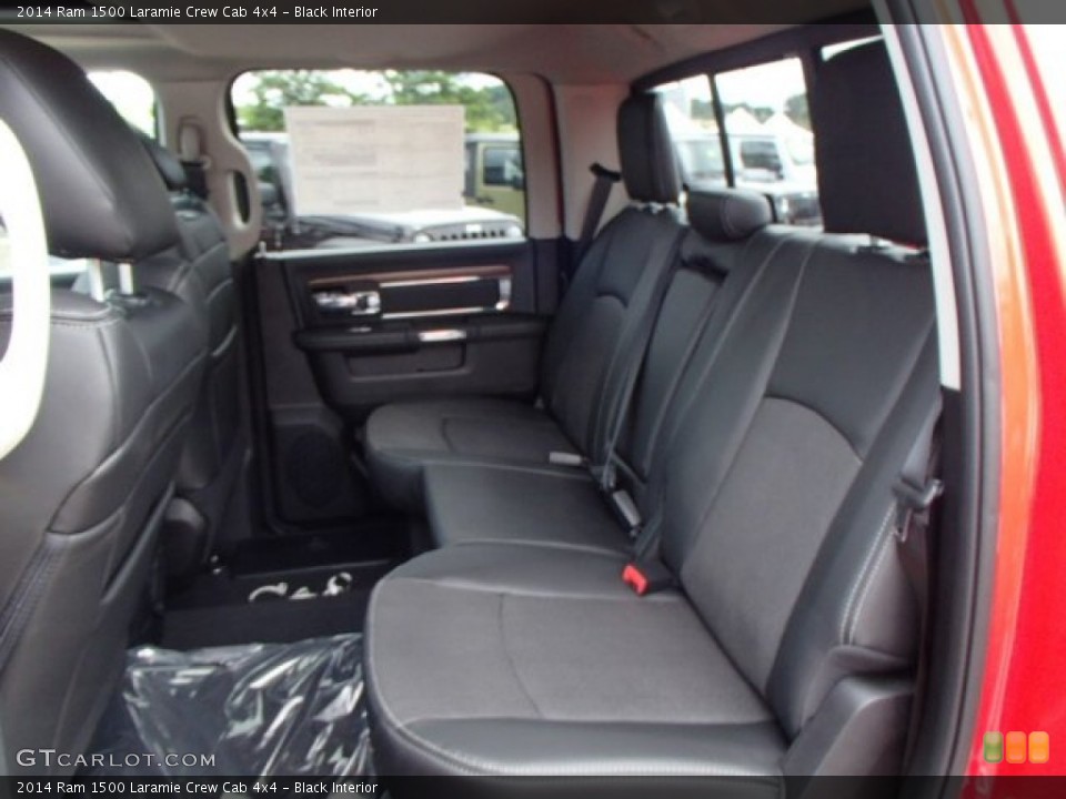 Black Interior Rear Seat for the 2014 Ram 1500 Laramie Crew Cab 4x4 #84589219